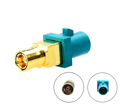 In Car Aerial Adapter Fakra Male To SMB Female Connector Car Stereo Antenna A180 • £9.98
