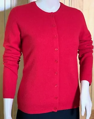 Ladies Red Cashmere Twin Sweater Set Size S • $69