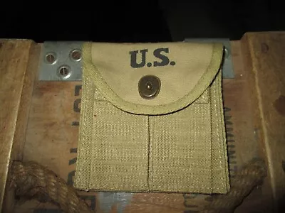 WWII WW2  M1 CARBINE BUTT STOCK BELT POUCH US ARMY Repro • $6.96