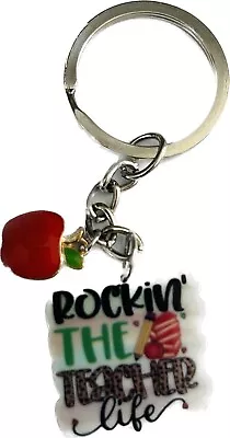 Teacher Gift ~ Rockin The Teacher Life  Keyring • $6.99