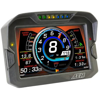 AEM 30-5702 CD-7G Carbon Non-Logging Full Color Racing Dash Display Kit With GPS • $2563.39