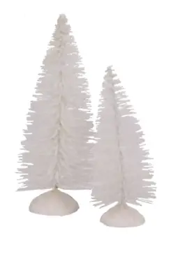 New Cobblestone Corners Miniature Village Trees ~ White Christmas Trees  • $6.99