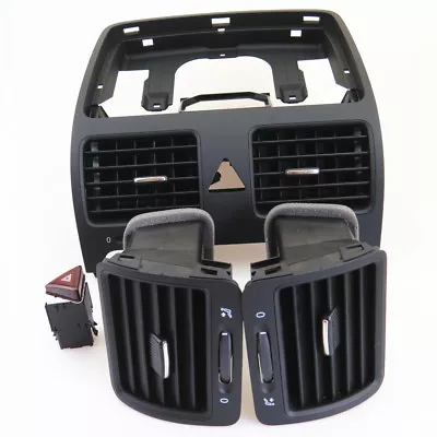 Dashboard Air Breather Outlet Vent + Warning Switch For VW Golf MK5 Jetta Rabbit • $88.34