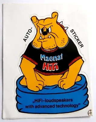 Promotional Stickers Magnat Hifi Bulldog 4 11/16x6 1/2in Speaker Car Sound • $14.63