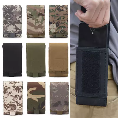 Universal Molle Tactical Cell Phone Waist Pouch Belt Pack Bag Cover Holster Case • $8.98