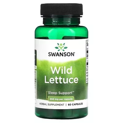 Wild Lettuce Extract (Whole Leaf) 60 Capsules Headaches Sore Muscles Joints • $59.26