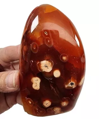 Carnelian Agate Polished Freestand Stone Madagascar 206 Grams. • $14.99