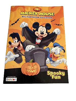 Disney Halloween Mickey Mouse Donald Duck Goofy Coloring Book NEW • $4.69