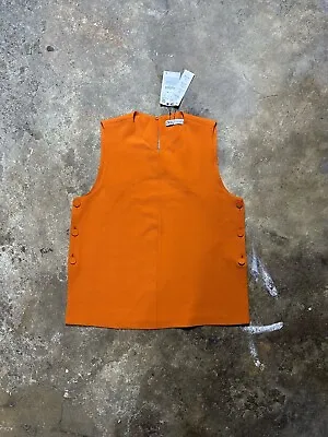 Zara Vest Women’s Large Orange Sustainable  • $35