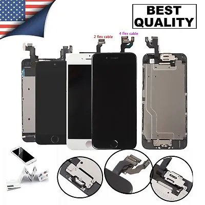 For IPhone 6S 8 6 7 Plus LCD Dispaly Touch Screen Complete Replacement + Button • $22.88