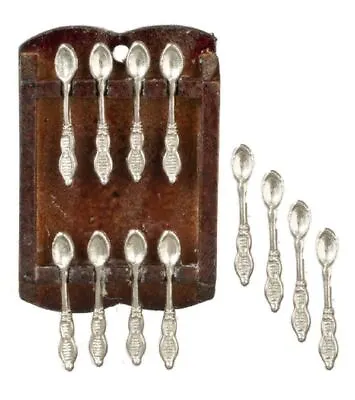 Dolls House Wooden Spoon Rack & Spoons 1:12 Scale Kitchen Wall Accessory • $4.62