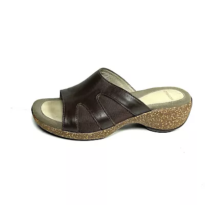 Merrell Agave Women’s Slides Sandals Brown Leather Size 7 • $51