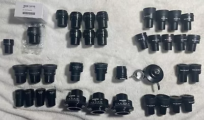 Lot Of Olympus & Nikon Microscope Eyepieces And Condensers WK 10X/20L CFI 10x/22 • $147.50