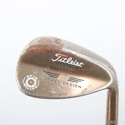 Titleist Vokey Spin Milled Oil Can Wedge 60 Deg 60.08 Steel Right-Hand S-127292 • $40