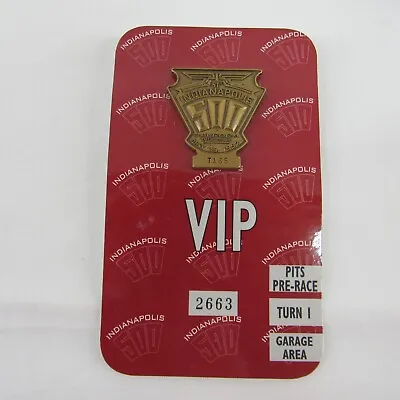 1997 Indianapolis 500 Bronze Pit Badge T165 W/ VIP Back-Up Card Indy Aurora Olds • $34.99