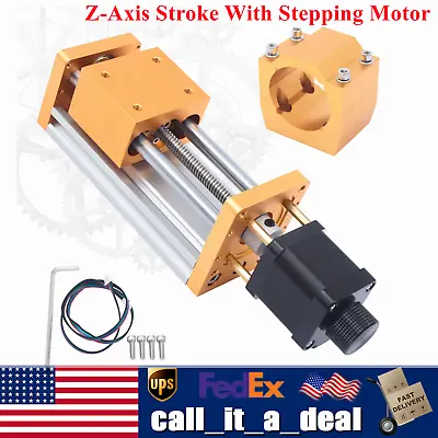 CNC3018plus CNC Router Z Axis Slide Stroke 85mm Linear W/Stepping Motor  • $69