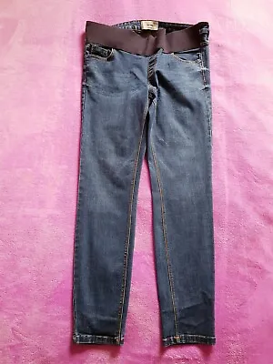 New Look Maternity Size 12/EUR 40 Under Bump Skinny Jeggings L28  - Blue • £10
