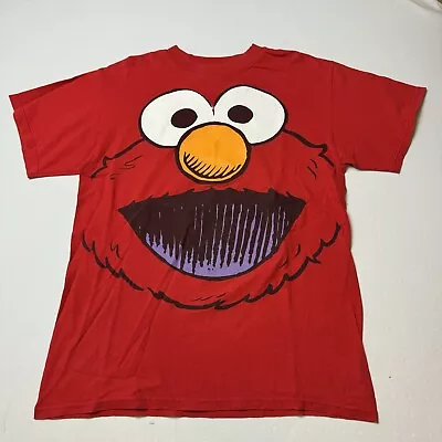 Vintage Elmo Giant Face Sesame Street Red Muppet T-Shirt M • $0.99