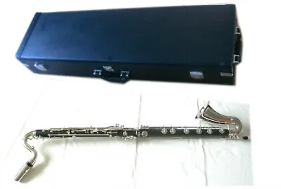 Wooden Bass Clarinet Low C Clarinet Pro Level Easy Blowing Silver Plated Keys • $1273.99