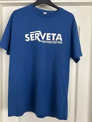 Lambretta/serveta Blue Scooter T Shirt Size L • £9.95