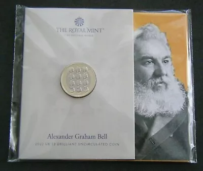 2022 Alexander Graham Bell £2 Two Pound Coin Brilliant Uncirculated Pack • £13.99