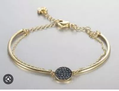 Genuine ~ Swarovski GOLD Bracelet Bangle NEW In Box RRP $129 • $75