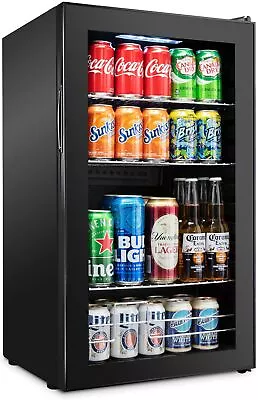 Ivation 126 Can Beverage Refrigerator Freestanding Ultra-Cool Mini Drink Fridge • $172.18