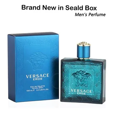 Versace Eros By Gianni Versace 3.4 Oz/100 Ml EDT Cologne For Men NEW IN BOX • $29.99