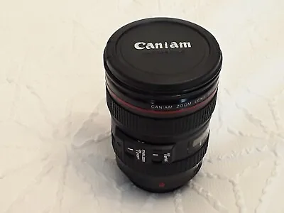 CANIAM Ultrasonic Camera Zoom Lens Travel Mug NEW  • £4.50