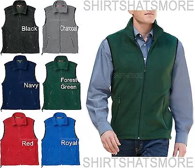 Mens Soft Polar Fleece Vest Sleeveless Jacket Warm Winter Coat S-2XL 3XL 4XL NEW • $26.99