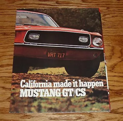 1968 Ford Mustang California Special Sales Brochure 68 GT/CS • $13.50