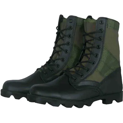 1960's Replica Vietnam Jungle Boots - Olive Drab (Brand New & Many Sizes!) • $37.39