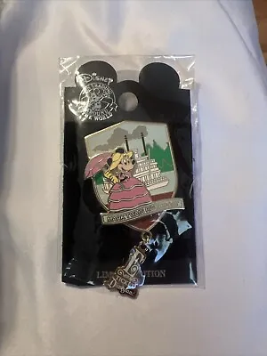 Disney Pin DLR Annual Passholder E-Ticket Mark Twain Riverboat Minnie Mouse LE • $22.99