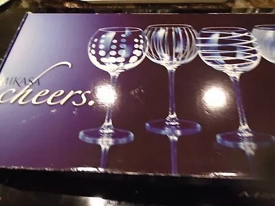 Mikasa Cheers Too Balloon Goblet Wine Glass 24.5-Ounce Set Of 4 New IN BOX • $29.95