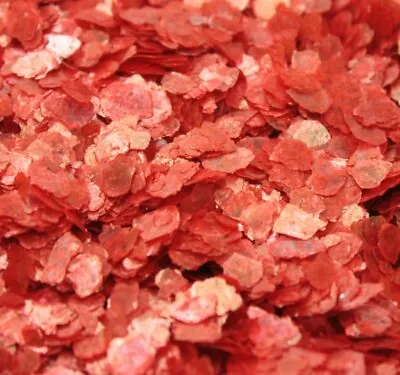 Mica Flakes - Bright Red - Natural Mica  - The Professionals Choice - 311-4367 • $8.95