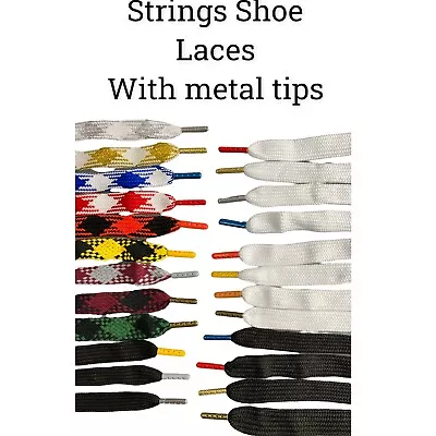 Strings 3/4  Or 1  Wide Double Fat.Thick High Quality Shoelaces 45 Inch Laces • $6.79