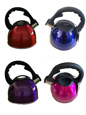2.6L SS  Whistling Kettle Stove Top Kitchenware For Camp Picnic Home Teapot • $32.80