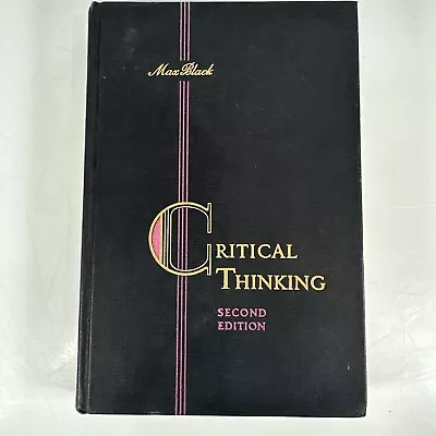 1953 Critical Thinking Textbook 2nd Edition By Max Black Vintage Book Art Deco • $14.99