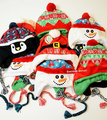 Christmas Beanie Knit Hat Ugly Sweater Holiday Party Adult Kids Santa Elf Gift • $7.55