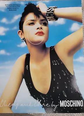 1998 Moschino Womens Dress Safety Pins Jewelry Fashion Ad • $9.99