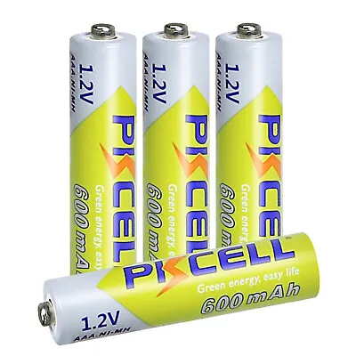 4pcs PKCELL AAA Ni-MH Rechargeable Batteries Garden Solar Light LED Battery Lot • $6.99