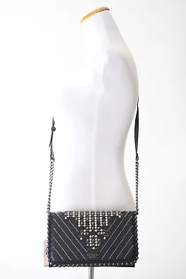 Victoria's Secret Glam Stud Small City Crossbody 3834 51 9HM OS Black • $34.95