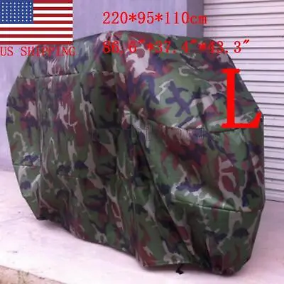 L Camouflage  Motorcycle Cover Moped Bike Scooter Dust  Protector • $23.80