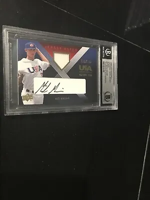 MIKE MINOR Autograph 2008 Upper Deck USA Jersey 116/195 Signed BECKETT BAS COA • $39.99