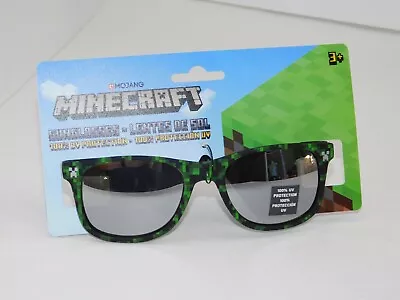 Minecraft Kids Sun Glasses Green Black Ages 3+ Gift Stocking Stuffer Youth • $10