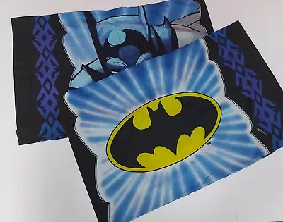 Vintage Set Of 2  1990s Batman Pillow Cases Queen Size  30.5  X 19.5  • $18.17