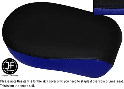 $62.04 • Buy Black & R Blue Vinyl Custom For Yamaha Xvs 650 Classic V Star Rear Seat Cover