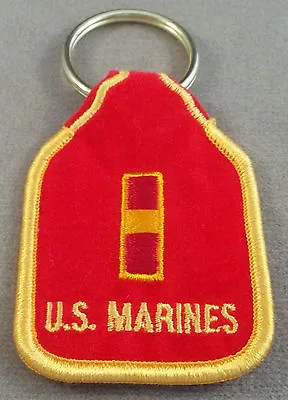 US Marine Corps Warrant Officer 1 ( WO1 ) Rank Embroidered Keychain • $5.75