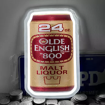 Olde English Malt Liquor Neon Light Sign Club Party Store Wall Decor12 X7  H4 • $49.99