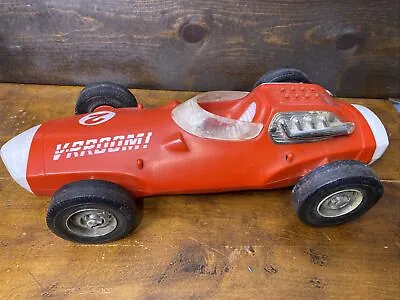 Vtg 1963 Mattel V-RROOM! Red Guide Whip Racing Car Toy - Preowned - #2 • $21.96